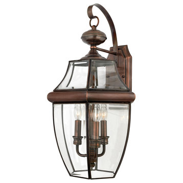 Quoizel Newbury Three Light Outdoor Lantern NY8318AC
