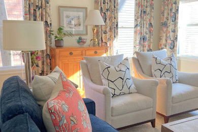Living room - transitional living room idea in Boston