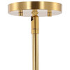 Cillian 27" 6-Light Mid-Century Modern Iron LED Chandelier, Brass Gold