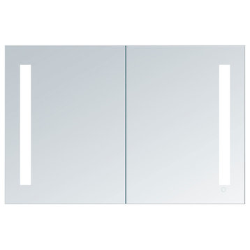 Zeus Dual Color LED Surface Mount Double Door Medicine Cabinet