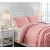 Avaleigh Contemporary Pink/White/Gray Full Comforter, Set