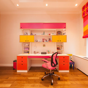 Ella's Room: Maximized Storage in a Custom Color Palette