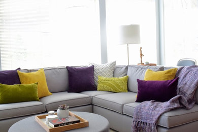 Inspiration for a modern living room remodel in Seattle