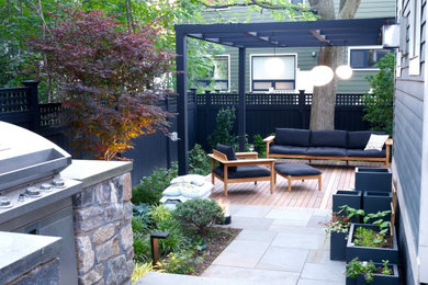 Photo of a transitional landscaping in Boston.