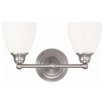 2-Light Bath Light, Brushed Nickel