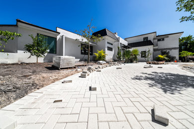 Example of a minimalist exterior home design in Miami