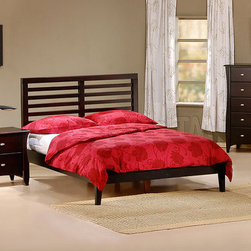 METRO PLATFORM BED IN JAVA FINISH - Platform Beds