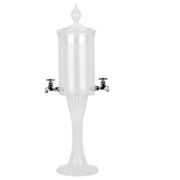 Twisted Glass Absinthe Fountain, 2 Spout, 2 Spouts