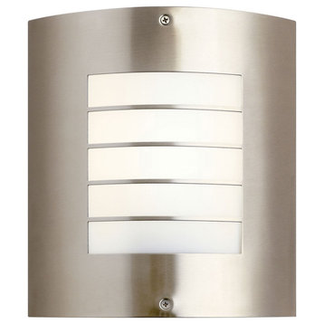 Kichler Newport 1 Light Large Outdoor Wall Light in Brushed Nickel