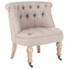 Petite Tufted Chair, Taupe