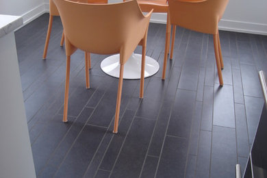 Trendy dining room photo in Vancouver