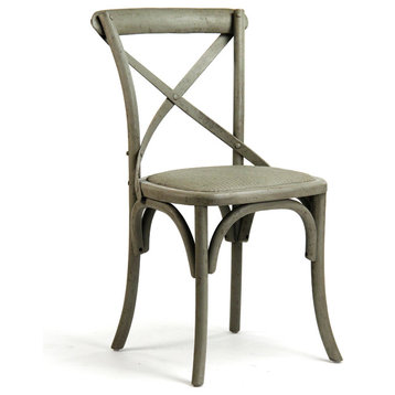 Parisienne Cafe Chair, Faux Olive Green Birch