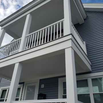 CertainTeed Vinyl Siding, Harvey Windows, TimberTech AZEK Porch, Fall River, MA