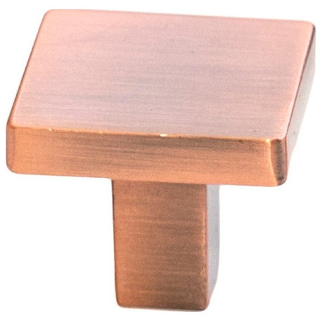 Celeste Square Knob Cabinet Knob Antique Copper Solid Zinc