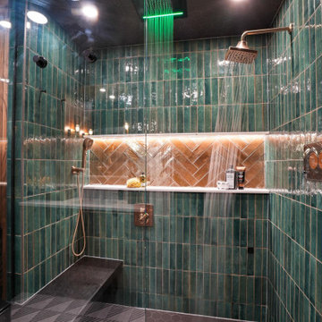 Moody and Dramatic Bathroom Remodel