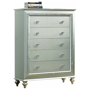 18" Champagne Five Drawer Standard Chest
