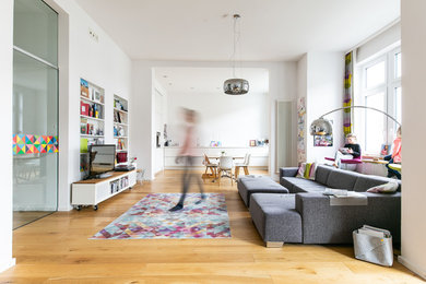 Inspiration for a scandinavian living room in Hanover.