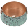 Nobel Naked Copper 16.5" Round Vessel Bath Sink with Ashfield Vessel Faucet Kit