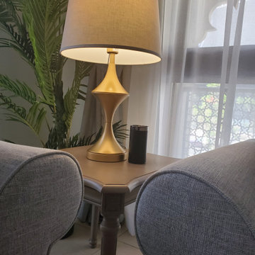 Cozy apartment shabby chic modern style