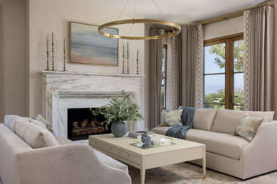 Inspiration for a mediterranean living room remodel in Other