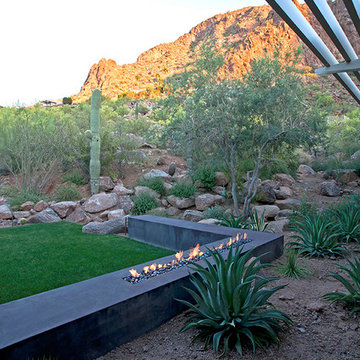Custom Ribbon Fireplaces
