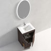 Freestanding Bathroom Vanity With Top Mount Sink, Cali Walnut, 24'' Ceramic Sink