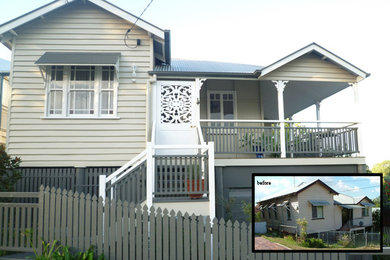 Photo of a modern home design in Townsville.