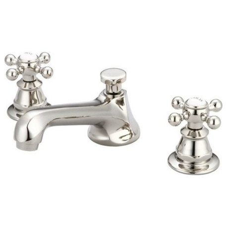 Lever Handles-American Widespread Lavatory Faucet, Polished Nickel Pvd Finish, C