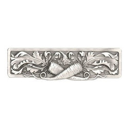 Inviting Home Inc. - Leafy Carrot Pull, Antique-Style Pewter - Cabinet And Drawer Handle Pulls