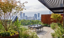 Roof Deck Above the City Blooms as a Garden in the Sky