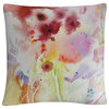Garden Impressions 3' Watercolor Paint Bleed By Sheila Golden Decorative Pillow