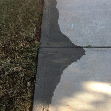 Water Leak under Driveway Concrete
