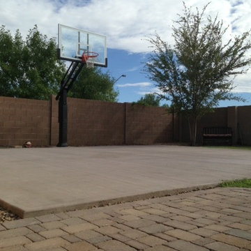Mitzi G's Pro Dunk Platinum Basketball System on a 30x26 in Goodyear, AZ