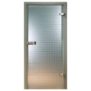 Gorgeous Opaque Hinges Glass Decor Quattro On Both Sides Frosted