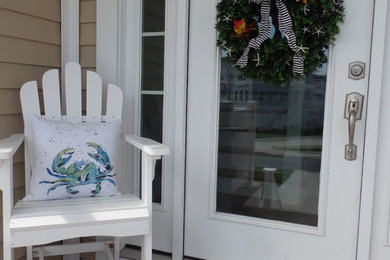 Beach style entryway photo in Burlington