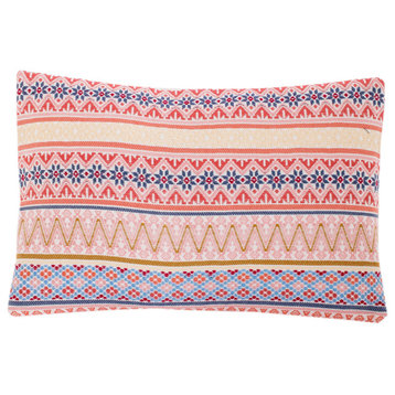 Novica Handmade Strawberry Charm Cotton Cushion Cover