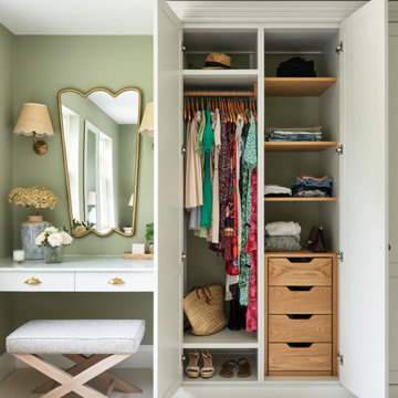 Green & White Shaker Bedroom