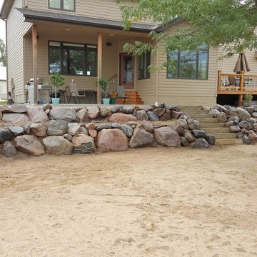 Boulder Retaining Wall