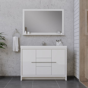 Sortino 48" Bathroom Vanity, White
