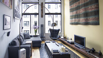 greenwich village loft living room