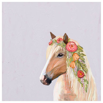 "Floral Horse" Canvas Wall Art by Cathy Walters