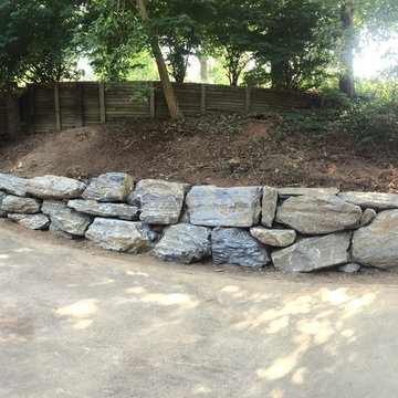 Boulder Retaining Wall