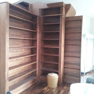 Walnut book case