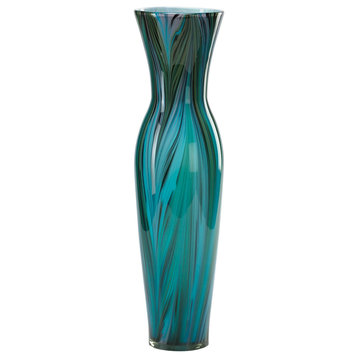 Peacock Feather Vase, Tall