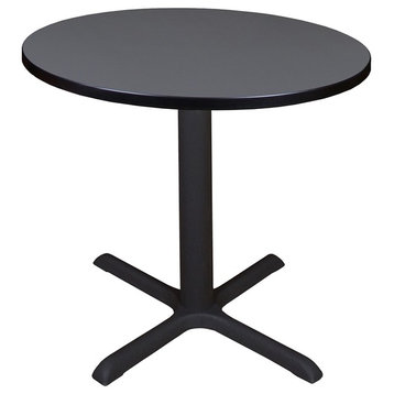 Cain 30" Round Breakroom Table, Gray