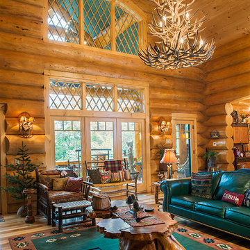 Big Moose, New York Log Home