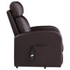 ACME Ricardo Faux Leather Upholstered Recliner with Power Lift in Brown