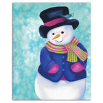 DDCG - Classic Winter Snowman Canvas Wall Art, 16"x20" - Spread holiday cheer this Christmas season by transforming your home into a festive wonderland with spirited designs. This Classic Winter Snowman 16x20 Canvas Wall Art makes decorating for the holidays and cultivating your Christmas style easy. With durable construction and finished backing, our Christmas wall art creates the best Christmas decorations because each piece is printed individually on professional grade tightly woven canvas and built ready to hang. The result is a very merry home your holiday guests will love.