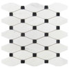 Carrara Octave Polished Mosaic Tile, Sample