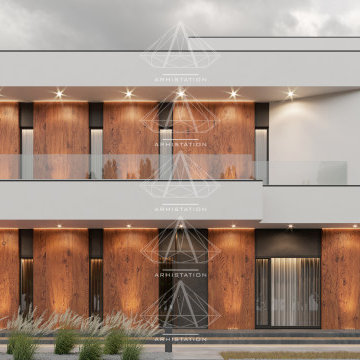 «1.1 Bright». High-tech house. A combination of minimalism and high technology.
